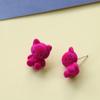 Coreano ins estilo tridimensional reunindo gatinho diy brincos acessórios brincos bonitos grampo de cabelo material de concha de telefone móvel atacado