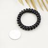 Anillo para el cabello con línea telefónica japonesa y coreana, sin rastro, negro, grande, pequeño, para teléfono, cuerda para el cabello, banda de goma para el cabello, cuerda fina para la cabeza