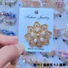 Broche de Mariposa Hueca con Diamantes AB Iridiscentes para Mujer, Pin de Mariposa de Diamantes Lujoso a Todo Color para Trajes y Abrigos, Broche Elegante y Lujoso
