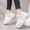 Sapatos Brancos Estilo Coreano Feminino 2024 Outono Novo Ins Estudante Casual Tendência Sapatos Femininos Sola Grossa Plataforma Elevatória Sapatos ZS81