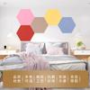Tablero de mensajes de fieltro, tablero de mensajes de fieltro hexagonal de color, pegatinas de pared de fondo para guardería, tapete de aislamiento acústico hexagonal, pegatinas de pared de fieltro