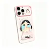 Espejo para Cochecito con Soporte para Teléfono Adecuado para iPhone 17 Pro Max Funda para Teléfono Apple 16 Corazón de Amor 15 Lindo 14 Ventana Grande