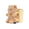 Caja de pañuelos para coche Kapibala, bote de basura con dibujos animados, lindo reposabrazos de peluche para coche, cubo de almacenamiento de cartón