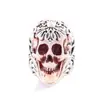 Anillo de Calavera Punk Personalizado de Moda Transfronterizo Europeo y Americano para Hombre Anillo Hueco Retro Exagerado Venta al por Mayor