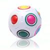 Juguete educativo de Fútbol transfronterizo de 12 agujeros, pelota, juguete de presión de inteligencia para descompresión, cubo para la punta del dedo, Arcoíris Mágico