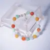 Muestra de Pulsera de Jade Liquidación Pulsera de Bolas de Colores Diversas Bolas de Jade Natural Pulsera Transparente como el Hielo Regalo de Cumpleaños