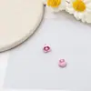 Acessórios de joias de liga de desenho animado de flor com furo para pendurar cor do material pulseira com contas corrente de celular acessórios diy feitos à mão