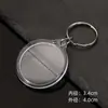 Chaveiro Acrílico Transparente Casca Vazia Foto de Identidade Moldura para Foto DIY Pingente Coleção de Fotos de Ídolo Casca Protetora