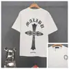 Transfronterizo. Diseño de Marca de Moda 26Ss Estampado de Letras de Herradura. Camisas Casuales de Manga Corta de Moda para Hombres, Mujeres y Parejas