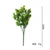 Atacado Transfronteiriço de Grama Artificial Milan Flores Plásticas, Flores Artificiais para Decoração de Casa de Plantas, Grama Artificial Milan de 7 Galhos