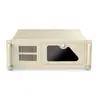 Chasis de Control Industrial Personalizado 4U de 380 mm con Cerradura de Seguridad Fuente de Alimentación ATX Placa Base Bit Servidor Industrial Arena Fina Gris Industrial