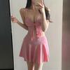 Traje de Baño Nuevo Estilo 2025 tipo falda con shorts de corte cuadrado, Traje de Baño Adelgazante para Vacaciones en la Playa y Aguas Termales, Pieza Única Dropshipping