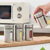 Conjunto Personalizado de Potes de Temperos Portáteis de Aço Inoxidável, Saladeira, Pimenteiro, Caixa de Temperos para Uso Doméstico