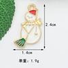 Liga de Natal Pequeno Pingente Pingente Gota de Óleo DIY Jóias Pulseira Brincos Chaveiro Acessórios Decorações de Natal