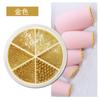 Adornos de Taladro para Uñas Artísticas Diamante de Nube Taladro de Uña Puntiagudo Oro y Plata Bola Pequeña de Acero Joyería para Uñas Diamante Súper Brillante Caja de Taladro de Fondo Plano Rojo de la Red