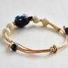 Keke pulsera de búho de cerámica joyería original tejida a mano pequeña fresca estudiantes femeninas tamaño ajustable puesto