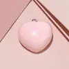Pingente grande em resina brilhante em formato de coração de macaron, acessório para celular, grampo de cabelo e outros acessórios de cabelo.