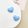 Série de cores macaron superfície brilhante ornamento de coração positivo acessórios capa de celular diy decoração Crocs elástico de cabelo presilha de cabelo materiais