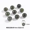 Cuentas Sueltas de Jade Hetian Natural, Cuentas Redondas de 10 mm, Cuentas para Pulsera de Jade Semiacabadas para Bricolaje