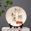 Novo Estilo Chinês de Alto Nível Enfeites de Boas-Vindas para Casa Sala de Estar Entrada Adega Armário de TV Artesanato Decorativo de Cerâmica de Alto Nível