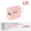 Cargador transfronterizo nuevo de 120 W, combinación de colores macarrón, carga súper rápida, acuerdo completo PPS, cargador de doble puerto A C