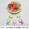 Mini Ornamento de Unicórnio Imitação de Cristal Desenho Animado, Colorido de Alta Transparência e Super Fofo, Decoração Criativa para Mesa e Acessórios Fofos