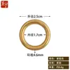 Anel de puxar de cobre Acessórios para móveis de cobre puro antigo chinês Anel de cobre simples para gaveta de armário de remédios chinês Anel sólido de bronze