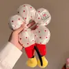 Goma para el pelo de Mickey Flor para Niñas de Gama Alta con Puntos y Cabeza de Bola Dibujos Animados Lindos Rellena Accesorios para el Cabello para Niños