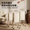 Cubo de basura de acero inoxidable para cocina, modelo nuevo para el hogar, móvil, alta apariencia, con tapa, gran capacidad, con patas altas para no tener que agacharse