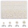 Traje de 24 compartimentos transfronterizo blanco leche blanco perla imitación traje diy perforado ABS cuentas sueltas material para pulsera hecha a mano traje