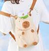 Mochila de peluche Kapibala 2024, nueva, de dibujos animados, para niños de la calle, linda mochila de muñeca capibara.