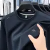 Moletom Masculino Outono Novo Estilo Moda Tendência Marca Casual Versátil Macio Moletom Masculino Manga Longa Camiseta Camada Interna Camisa Base
