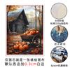 Pintura Colgante Navideña con Escena de Nieve para Restaurante Amazon Lienzo Pintado en Spray Estilo Granja Retro Pintura Decorativa para Sala de Estar Regalo