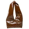 Bolso Tote de Marca Nicho con Adorno de Diamantes para Mujer, Nuevo Modelo Verano 2025, Textura de Alta Calidad, Bolso de Hombro Tipo Dumpling Súper Moderno y Versátil