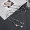 Collar Metálico Diamante Rosa Cadena Anti-Pérdida para Teléfono Móvil para Exterior Colgante de Joyería Estilo Ins Cadena para Teléfono Móvil Personalizada