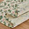 Yimanqiyun Pano de Guardanapo de Natal Estilo Pastoral Francês Estampa de Folha de Bordo Verde Utensílios de Mesa Toalha de Mesa Toalha de Mesa