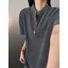 Nova camiseta de manga curta dos homens verão estilo coreano na moda simples meia manga top Hong Kong estilo solto casual na moda marca T-shirt