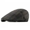 Chapéu Bailey de Lã Novo Outono e Inverno Chapéu Xadrez Britânico Masculino Chapéu de Pintor Fashion Chapéu Casual para Frente Feminino
