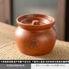 Panela de Cerâmica com Tampa para Cozinhar Sopa Lentamente, Panela de Ensopado com Vedação de Água, Panela de Sopa para Uso Doméstico, Lanche Shaixian, Jiangxi, Panela de Barro para Porção Individual