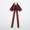 Gravata Borboleta Estilo Coreano Fivela Pin para Mulheres Broche de Corsage Tendência Novo Estilo Camisa Broche Decorativo para Gola Fita Gravata Borboleta Pequena