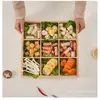 Acompañamientos para Hot Pot, Plato de Nueve Compartimentos, Bandeja de Frutas Secas, Juego de Accesorios, Bocadillos para el Té, Bandeja de Hielo, Bandeja de Bocadillos para el Hogar, Bandeja para el Té