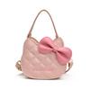 Bolsa para Niños Estilo Nuevo Lindo Gatito Lazo Mini Bolsa Cuadrada Bolsa Cruzada Padre-Hijo Mini Billetera para Monedas para Mujer