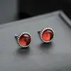 Aretes de Tachuela Coloridos con Diamantes Completos para Hombres, Diseño Único, Acero de Titanio, No se Desvanecen, Accesorios Versátiles Personalizados, Joyería de Estilo Minimalista para Mujeres