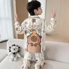 Pijama para niño primavera y otoño 2026 modelo nuevo, algodón puro, conjunto fino de manga larga para niños, niños y adolescentes, nueva colección de otoño