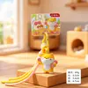 Llavero creativo y vibrante con figura de animal Shiba Inu, cachorro de dibujos animados de resina, charm para bolso de pareja, un pequeño regalo para mejores amigos