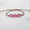 Pulsera de flor seca tejida a mano encaje flor joyería simple Mori pequeña fresca flor eterna puesto de flores suministro chica