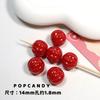 Cuentas de calabaza coloridas DIY joyería hecha a mano colorida cadena para teléfono móvil con cuentas collar pulsera decoración de cuerda que combina con todo material hecho a mano