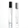 Botella de Vidrio Personalizada de 10 ml Estilizada con Spray Alto Botella Rectangular para Perfume Boquilla de Presión Botella de Relleno para Cosméticos