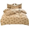 Funda de edredón de algodón nube ultrasuave para Otoño e Invierno para ropa de cama del hogar, cómoda funda de edredón gruesa cepillada cálida