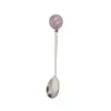 Colher de Aço Inoxidável Criativa Caneca de Alto Valor Colher de Café Colher Souvenir com Bola Redonda Colher para Sobremesa Colher para Mexer
